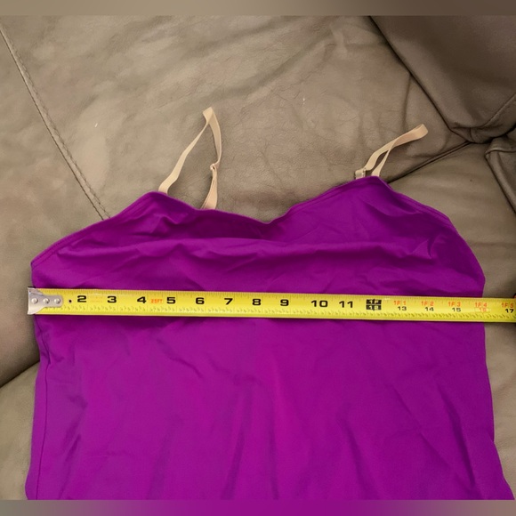 WEISSMAN Purple Ruffle Stretch JACKET with belt Bodysuit SET women’s size XL - Picture 8 of 11